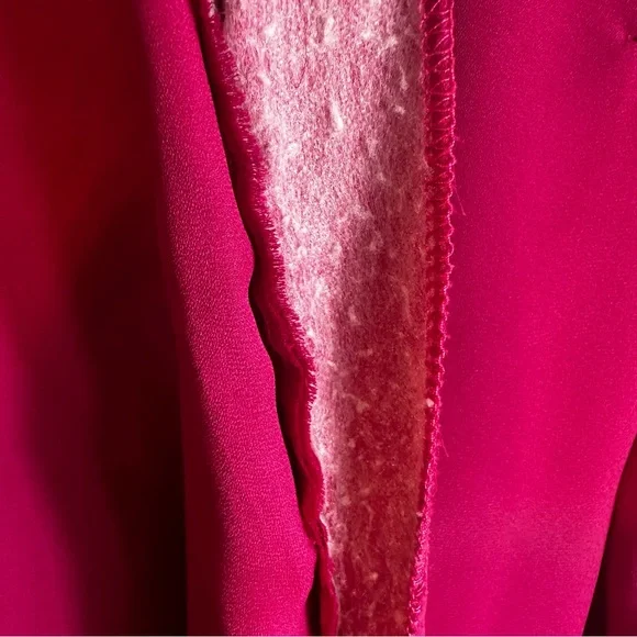 New York & Company Plum Semi Sheer Tie Neck Bow Blouse READ - Picture 8 of 14